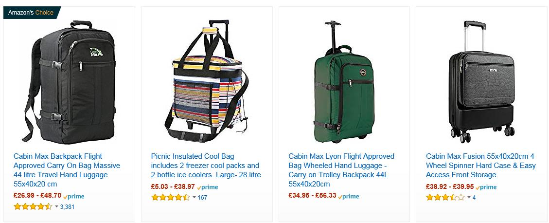 英国线上市场最受欢迎的行李箱包品牌TOP30