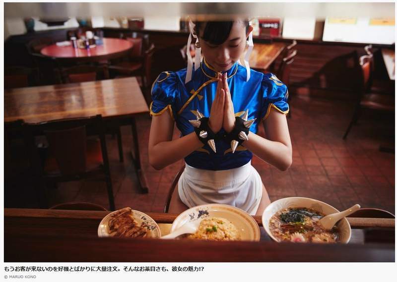 妄想写真馆，春丽在中华料理餐厅的*底卧**任务日常