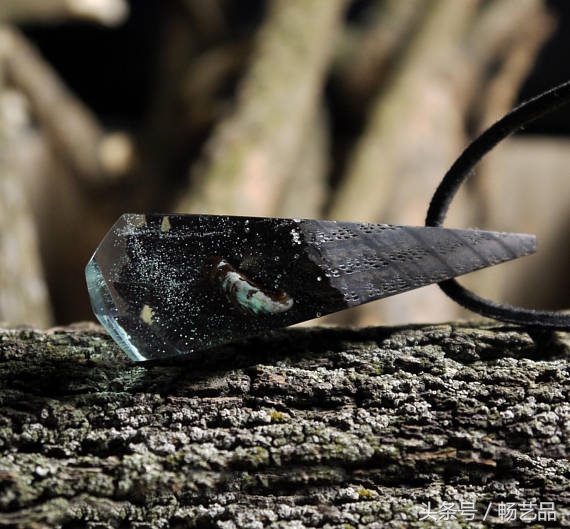 布艺纯手工制作工艺吊坠项链,手工项链吊坠diy