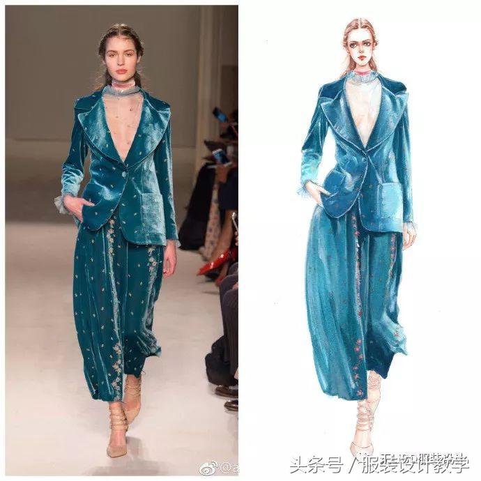 笔尖上的秀场！用一只马克笔带你穿梭各大秀场（成衣vs手绘）