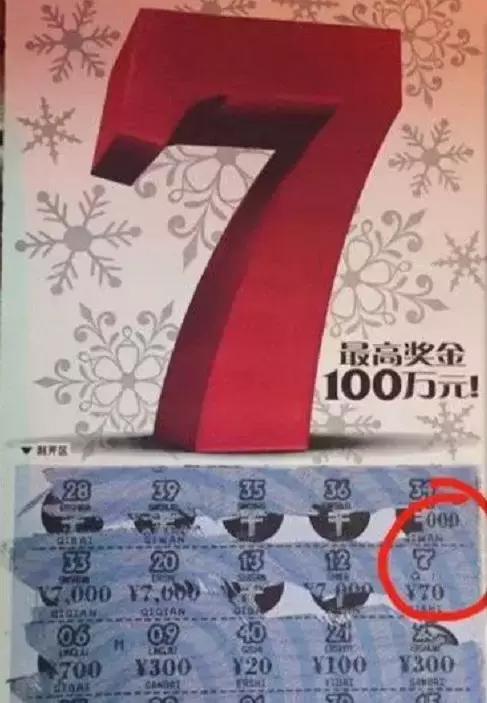 顶呱刮十倍幸运开启一年好运,顶呱刮数字7