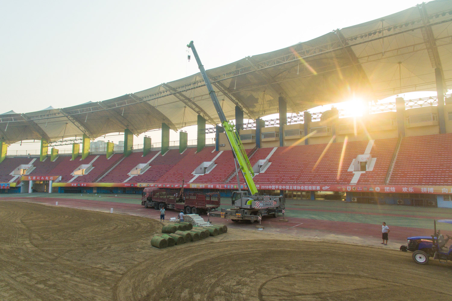 河南建业绿化,河南建业新球场进程