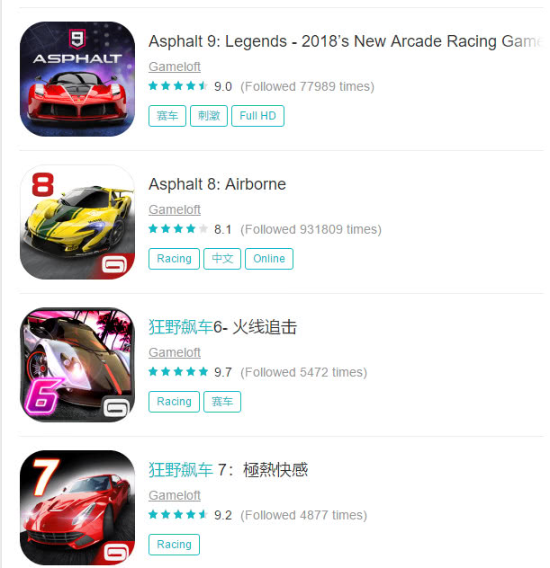 真实赛车3和狂野飙车9,真实赛车对比狂野飙车