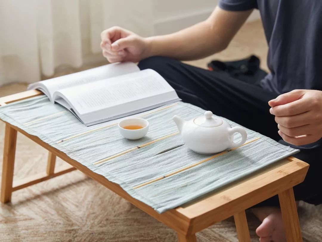 流苏棉麻编织茶席,亚麻编织软席