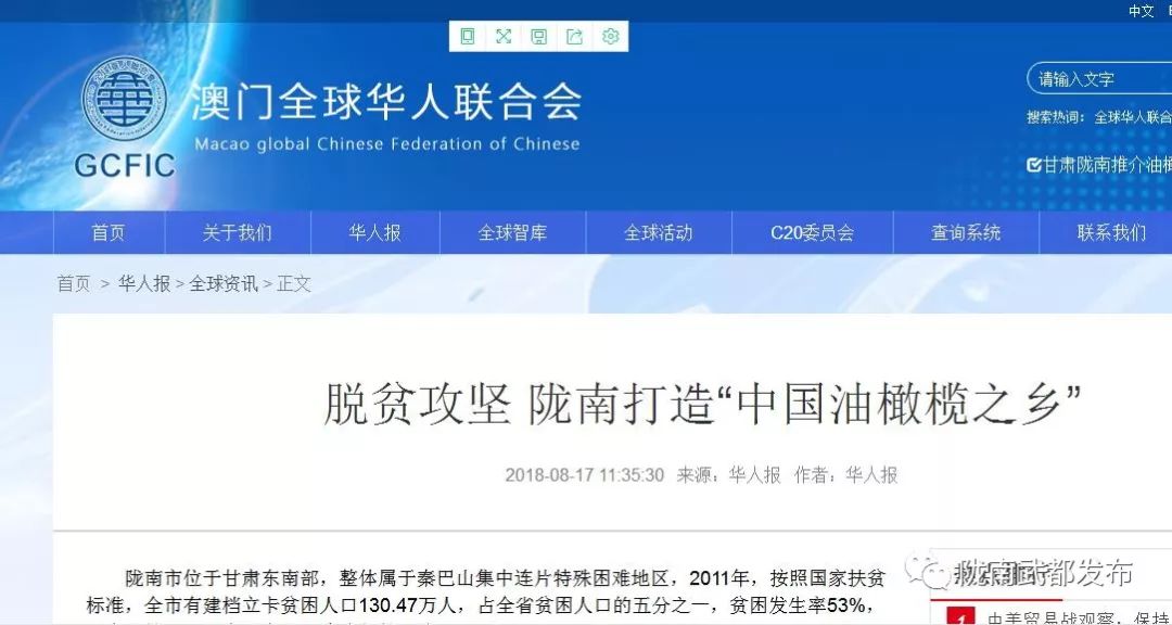 陇南武都橄榄产业发展,陇南油橄榄产业