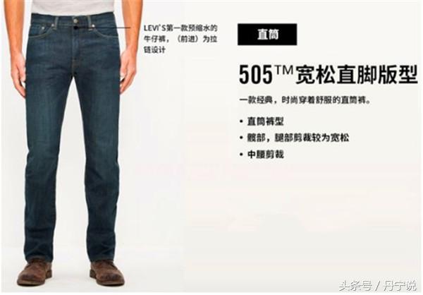 李维斯505裤型,李维斯505牛仔裤上身效果
