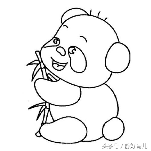 2022年冬奥会吉祥物简笔画熊猫,可爱的熊猫简笔画可打印