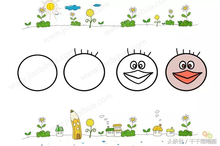 读儿歌学画画的简笔画,儿歌童谣学画画