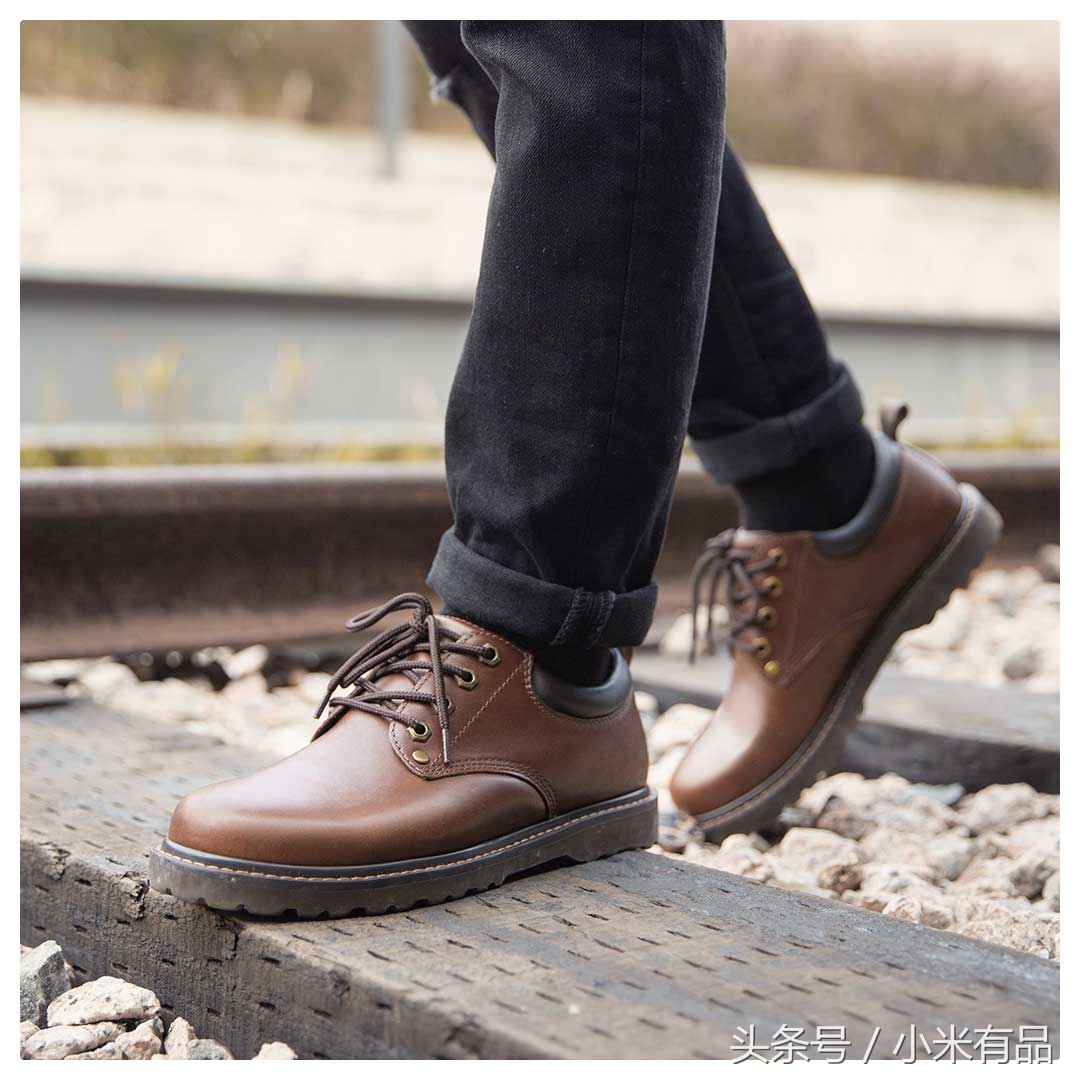 头层疯马牛皮鞋,疯马牛皮工装鞋