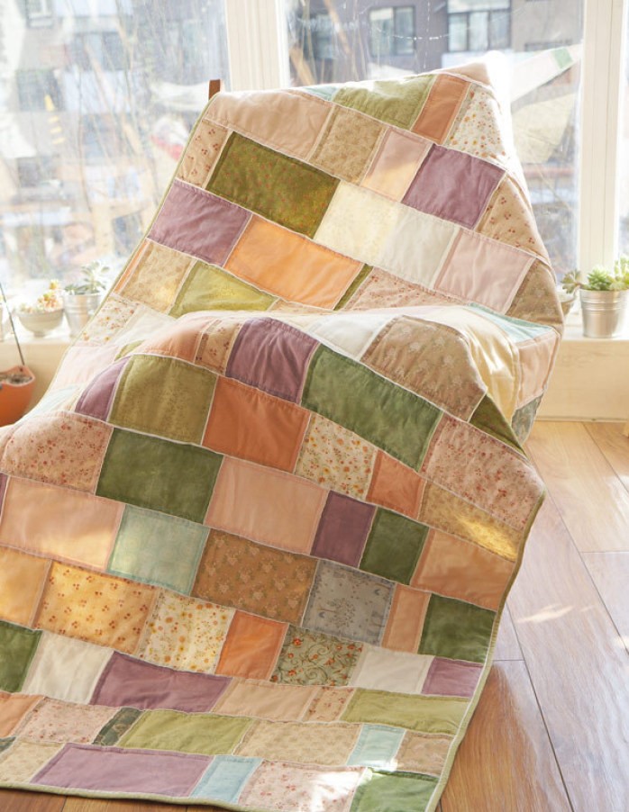 拼布方块床单制作教程,拼布床单手工制作大全