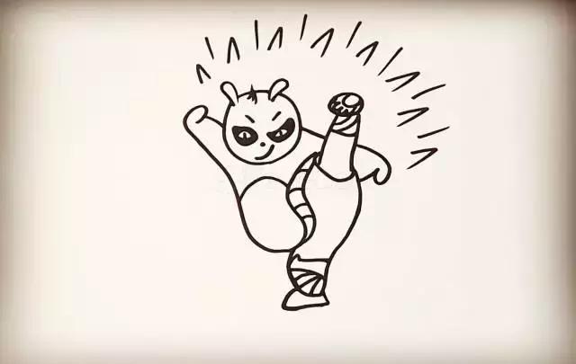 教画简单熊猫,画功夫熊猫里面的人物