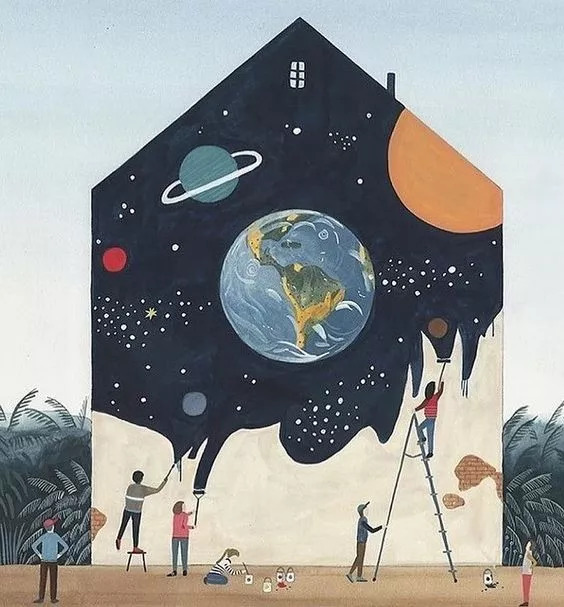 房屋墙绘,家中墙绘