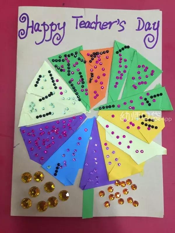 教师节的贺卡手工简单的立体花,教师节的手工贺卡和手工花怎么做
