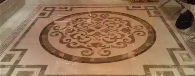 大理石水刀拼花客厅效果图,让人惊艳的水刀拼花图集