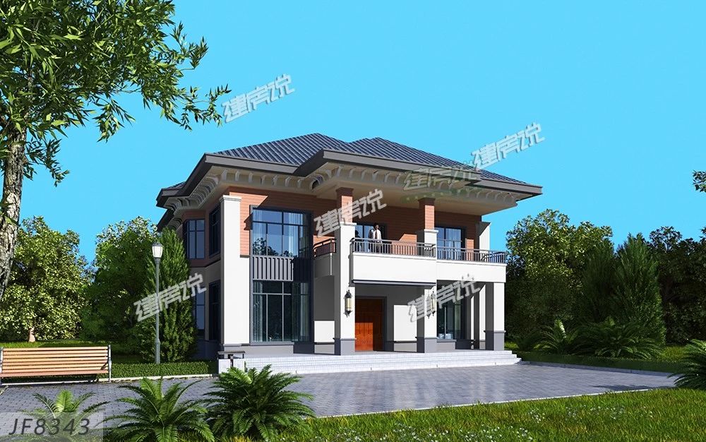 20万最新款二层别墅效果图,2020款二层别墅20万