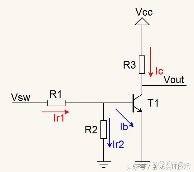 三极管自激振荡开关电源电路图,三极管如何判断它工作在开关状态