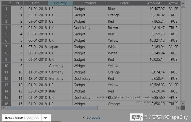葡萄城spreadjs教程,spreadjs表格组件