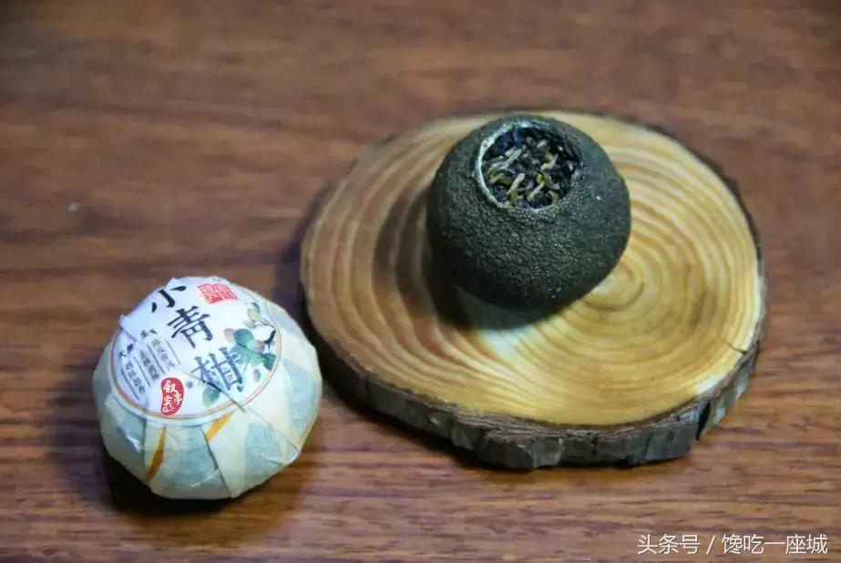 2018年“头采”小青柑，两种风味，用料豪放，一泡一颗，过瘾！