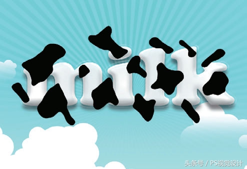 ps设计牛奶广告语,ps设计小清新海报