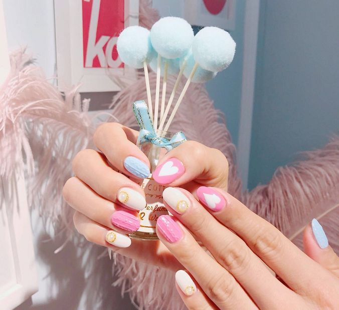 毛衣美甲教程,毛衣美甲画法教程