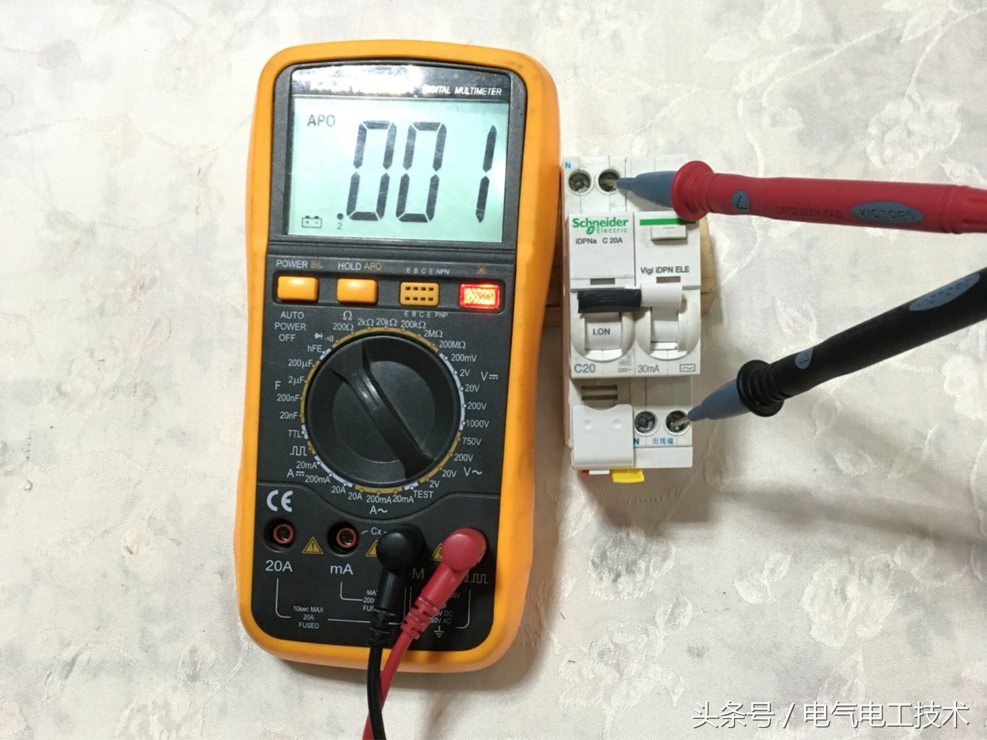 电工漏保接线,漏保左火右零接线图