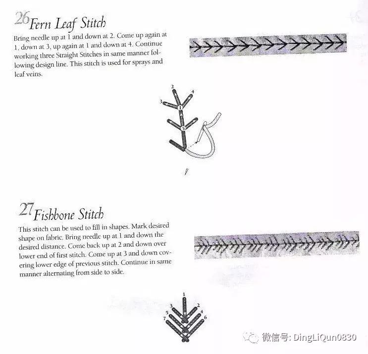 字母刺绣教程针法,字母刺绣针法图解