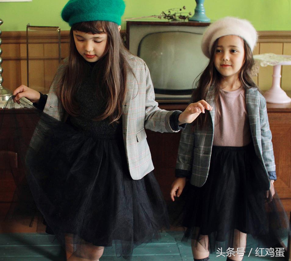 七岁女孩衣服秋冬款韩货,韩国女童6-12岁套装潮流