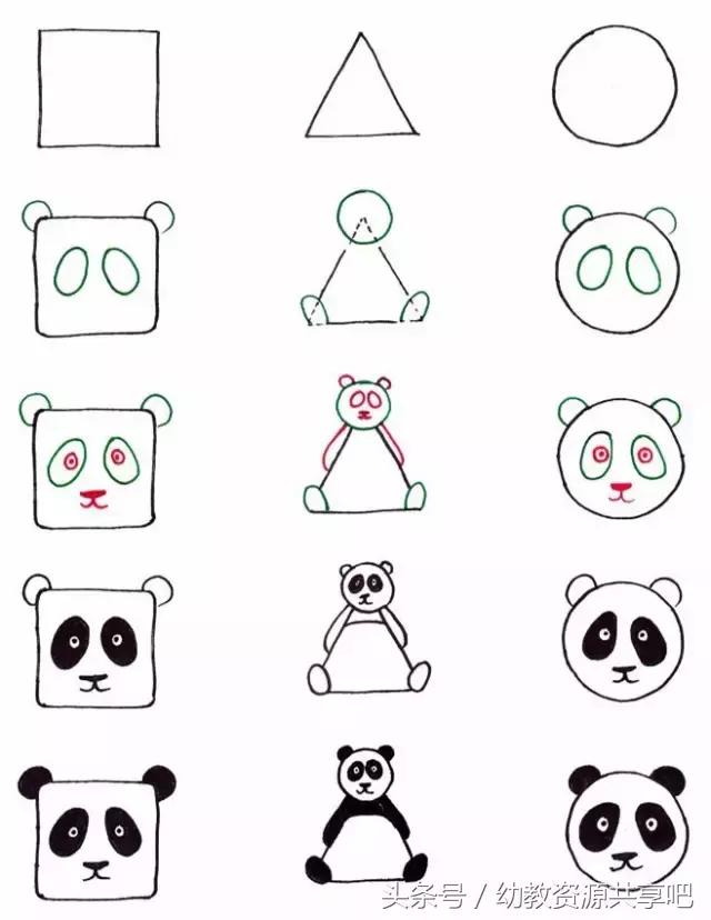 最有趣简单的动物怎么画,儿童画画教程3-6岁动物简笔画大全
