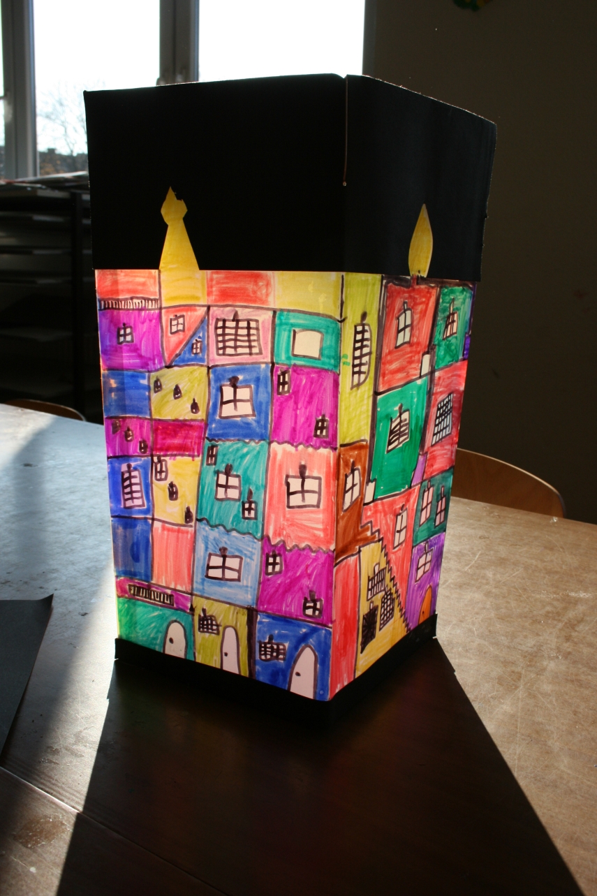 手工灯笼中秋节月饼盒制作小学,中秋节奶粉盒手工制作灯笼教程