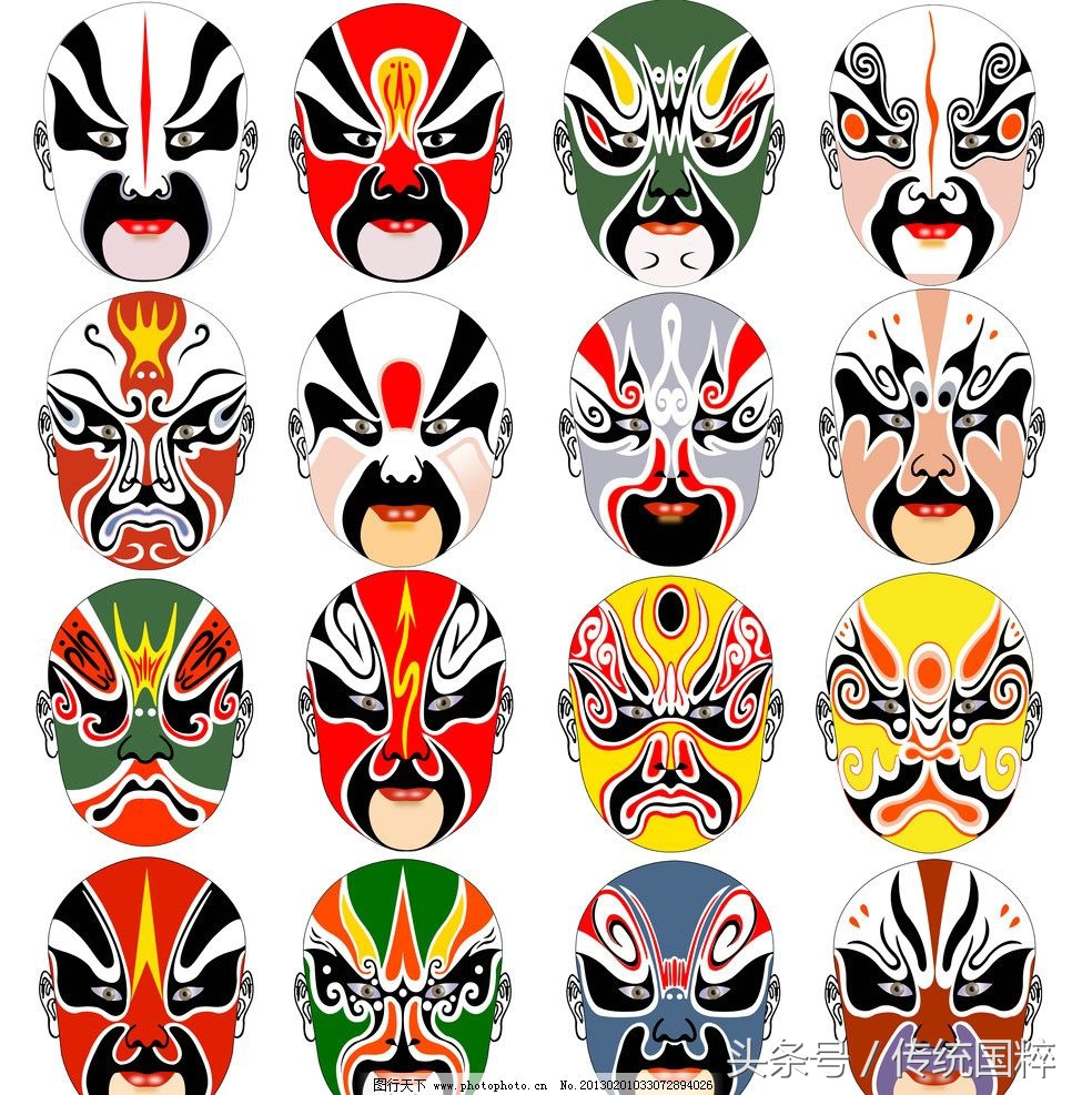 关羽京剧脸谱,京剧脸谱的奥秘