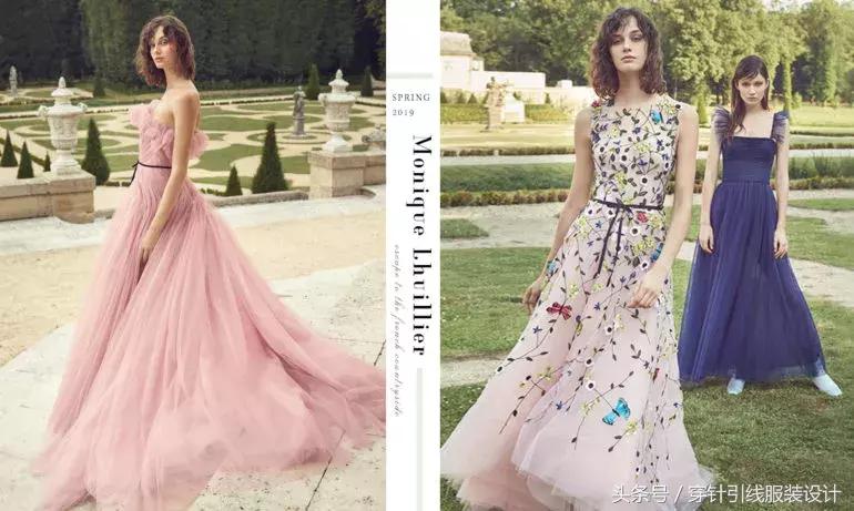 华美礼服｜MoniqueLhuillier细写法国乡村的诗意光景