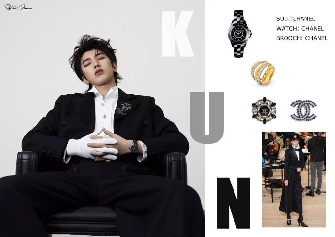 蔡徐坤nylon尼龙九月刊,蔡徐坤机场皮衣新发型