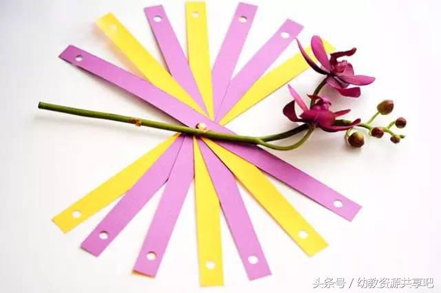 用彩色纸条制作手工卡纸,超简单卡纸手工特别好看