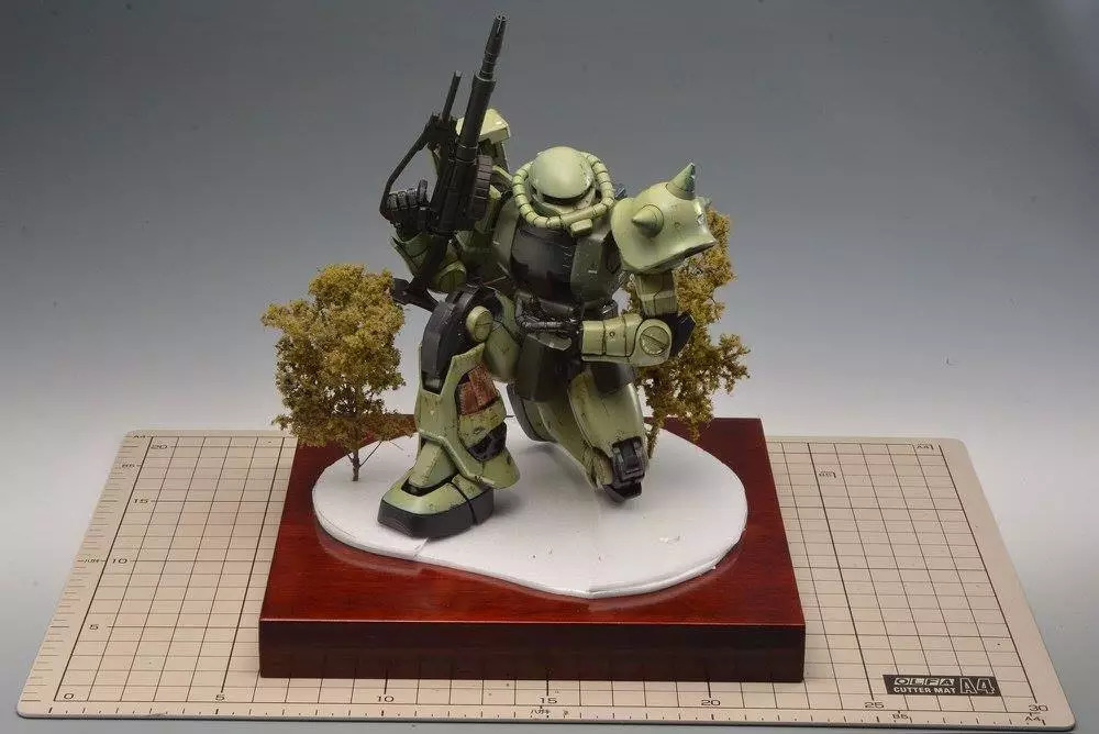 扎古模型拼装过程,高达模型旧化教程