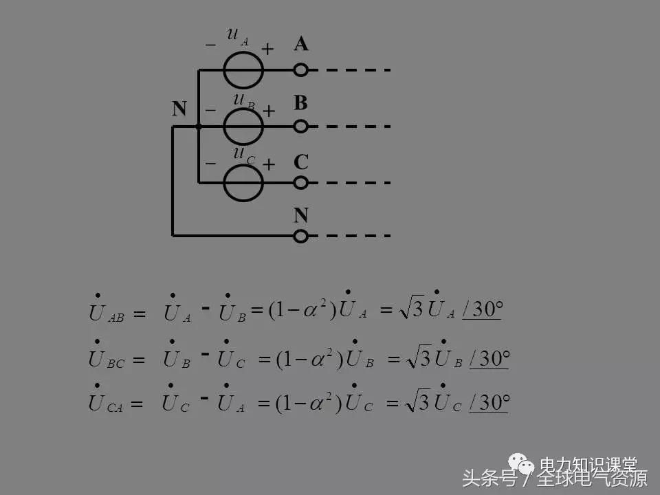 相电压与线电压的关系公式图,相电压线电压的区别图解