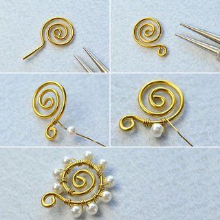 绕线古风首饰diy入门教程,纯手工绕线制作首饰教程