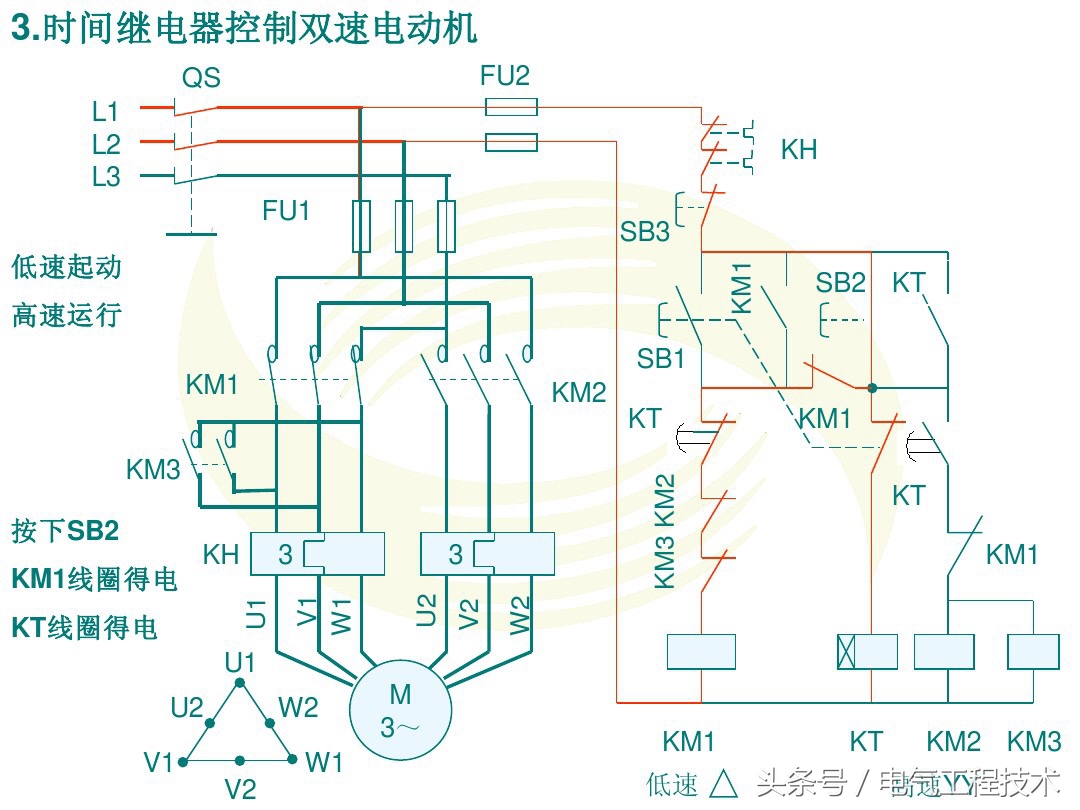 双速高低速控制电路,双速控制电路原理视频