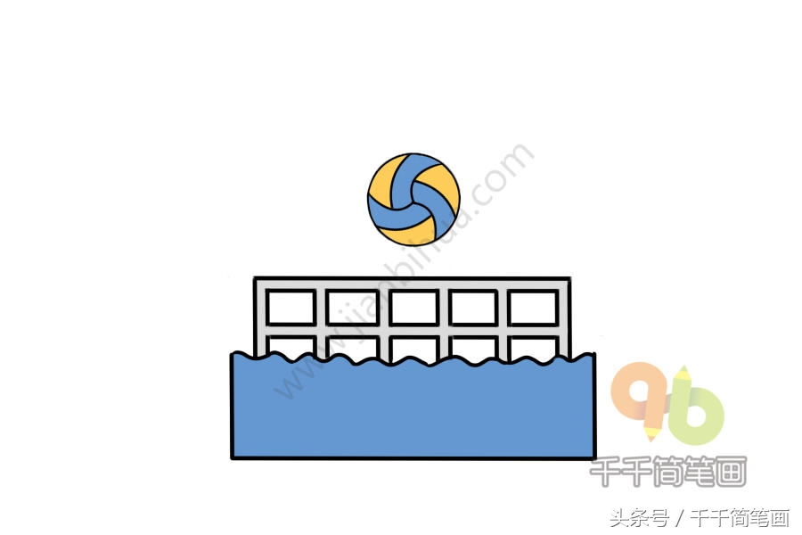 儿童简笔画球类,各种球类简笔画涂色
