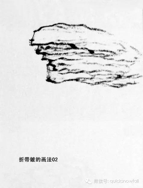 山水画斧劈皴山石画法,阿金山水画技法山石画法
