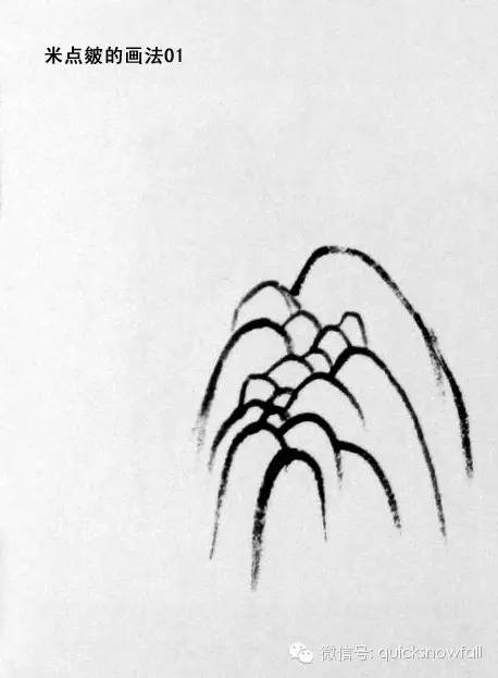 山水画斧劈皴山石画法,阿金山水画技法山石画法