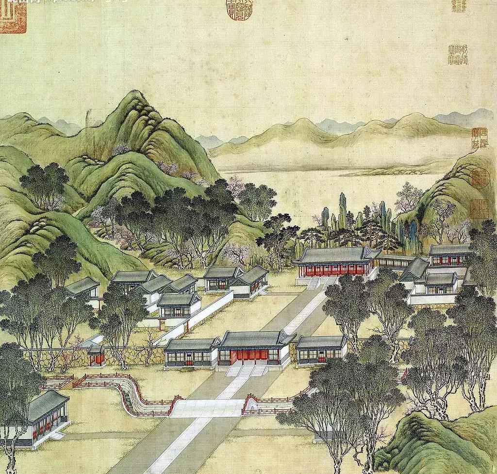 南北方园林设计图,苏式园林平面图