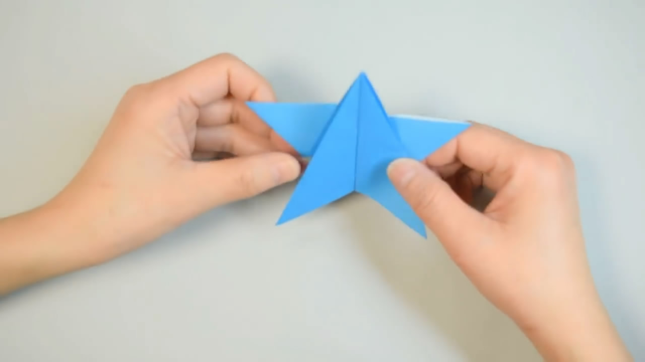 五角星折纸最简单的方法,小五角星折纸最简单教程