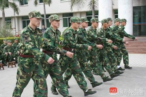 国足集训队军训,国足进入部队军训