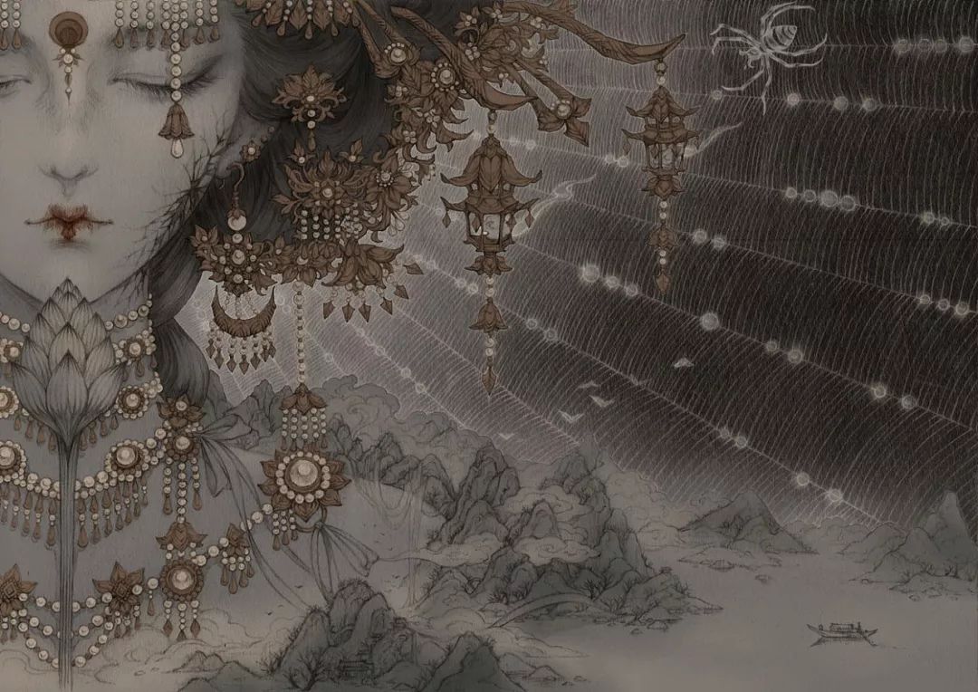 特别惊艳的古风美人画稿,惊艳古风美人手绘