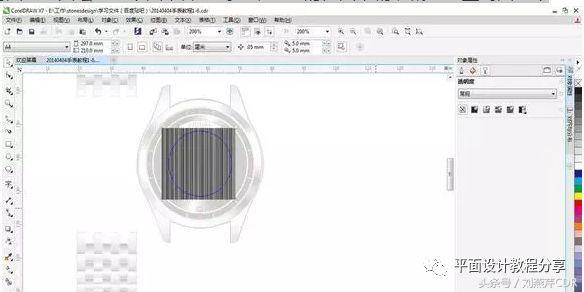coreldraw表盘怎么制作,用coreldraw画手表