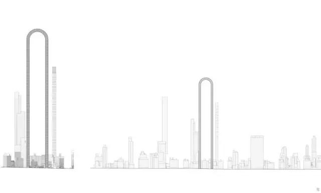 跨度最长的大楼,脑洞清奇180度转弯