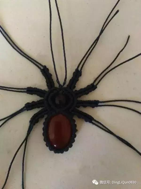 绳编宝石吊坠教程,石头吊坠穿珠子编绳教程