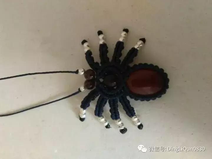 绳编宝石吊坠教程,石头吊坠穿珠子编绳教程