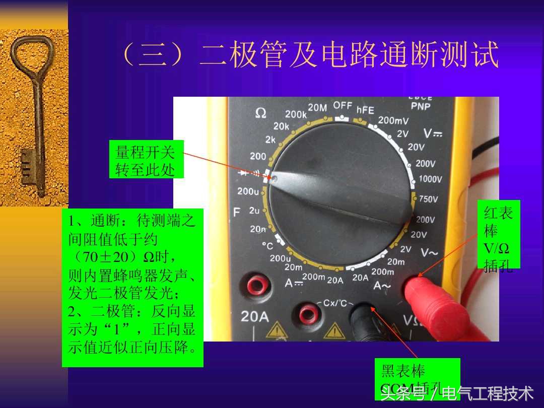 低压电工实操万用表档位,万用表各档位使用方法老电工讲解