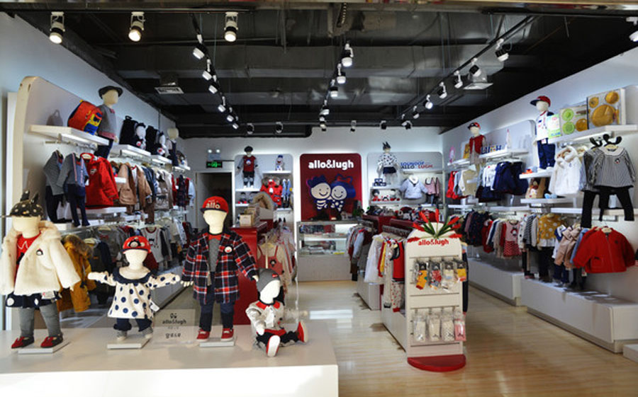 儿童服装店面设计装修效果图,儿童服装专卖店